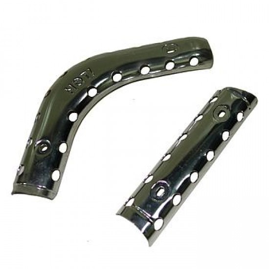 Chapa de protecção do escape (2 pcs), TIPO 1, PITBIKE Chapa de protecção do escape (2 pcs), TIPO 1, PITBIKE