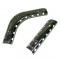 Chapa de protecção do escape (2 pcs), TIPO 1, PITBIKE