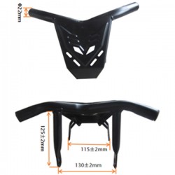 Grelha Frente (Mata-vacas) (NOVA), (MINI-MADOX 49 QD07 / MADOX 90 A503) / MINI-ATV 49-90 (= REF P2409)
