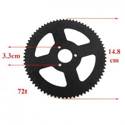 Cremalheira 72T / 25H (Passo Fino), C: Ø26mm / FF: 33mm, LIYA (RAPTOR-4 QD03) / MINI-ATV 49