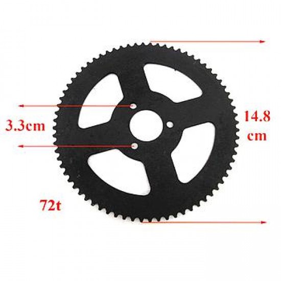 Cremalheira 72T / 25H (Passo Fino), C: Ø26mm / FF: 33mm, LIYA (RAPTOR-4 QD03) / MINI-ATV 49 Cremalheira 72T / 25H (Passo Fino), C: Ø26mm / FF: 33mm, LIYA (RAPTOR-4 QD03) / MINI-ATV 49
