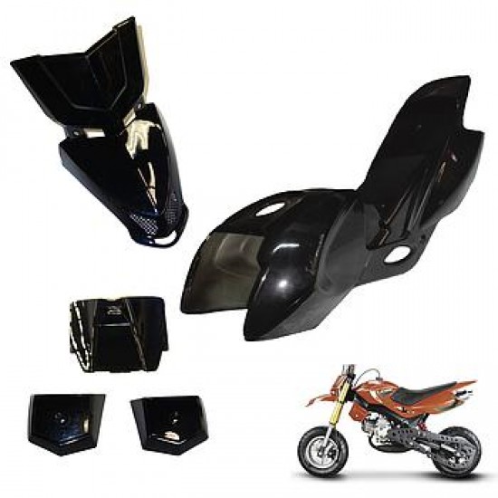 Carenagem (completa), MINIMOTARD 49 (MD03) (Preto)