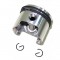 Piston (44mm / cav: 10mm) + segmentos, MOTO-SERRA / TROTINETE / MINIMOTO 49cc