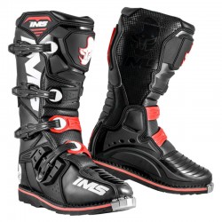 Botas Motocross IMS Racing Light Preto / Vermelho