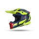 Capacete UFO INTREPID Azul-Vermelho-Neon