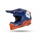 Capacete UFO INTREPID Azul-Laranja
