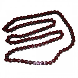 Corrente 420H DX / 110L (REFORÇADA) 420DX-110T (VERMELHO) YCF