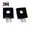 Abraçadeira Guiador Ø22mm / Altura 25mm, YCF