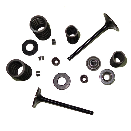Válvulas (Admissão + Escape) c/ molas, pratos e retentores, CF250 172MM