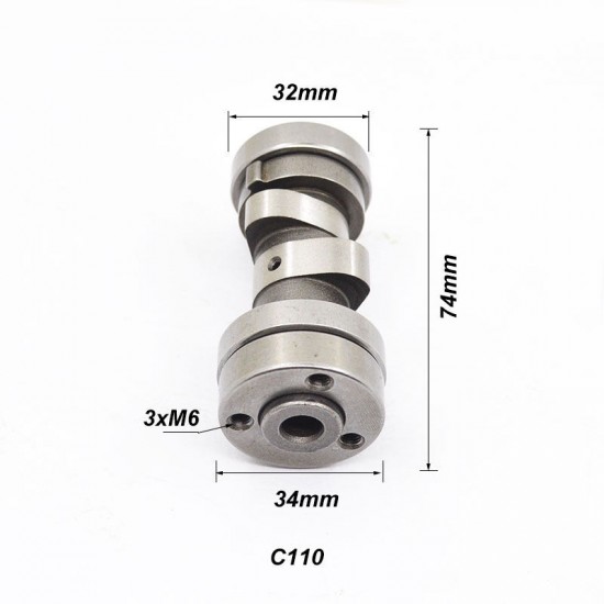 Árvore de cames 70-90-110-125 (s/ descompressor) 74mm, YX125 (A00F020) / PITBIKE