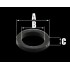 O-ring (A=15.5 B=11.75 C=2.47), da Junta do Cilindro, YX PITBIKE