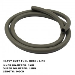 Tubo/Mangueira Combustível/Gasolina, REFORÇADO 5MM L=100CM (UNIVERSAL)
