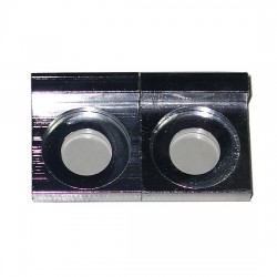 Esticador de Corrente (x2) (ALUMINIO), Ø15mm, Tipo QUADRADO, PITBIKE