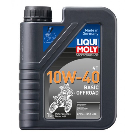 ÓLEO LIQUI MOLY Mineral 4T - 10W-40 OFFROAD - 1L ÓLEO LIQUI MOLY Mineral 4T - 10W-40 OFFROAD - 1L