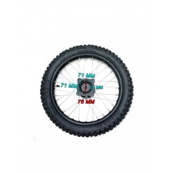 Roda Completa 14'' - Frente - Eixo 15mm